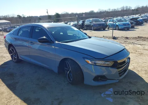 2021 Honda Accord Sport z USA, uszkodzony, nr VIN 1HGCV1F37MA028045